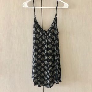F21 Black Print Sundress/Coverup